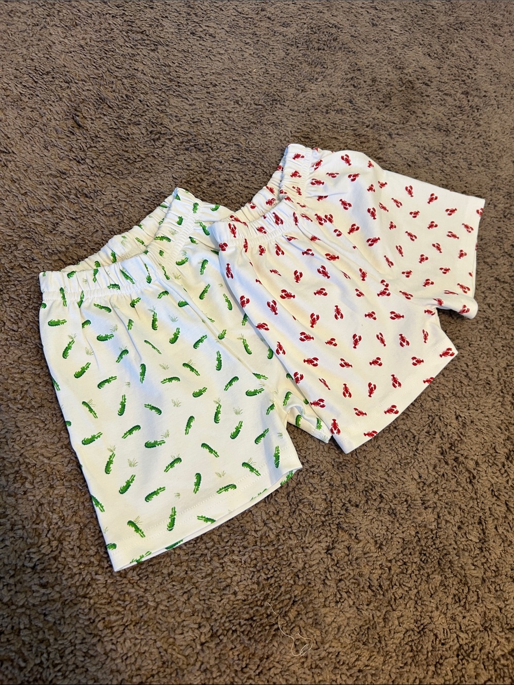 2 6-12M La Petit Em Elastic Waist Shorts